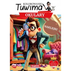 900584 KOLOROWANKA Z NAKLEJKAMI TUWIMA. OKULARY Z NAKLEJKAMI MARTEL