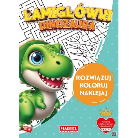 900294 ŁAMIGŁÓWKI DINOZAURA Z NAKLEJKAMI MARTEL