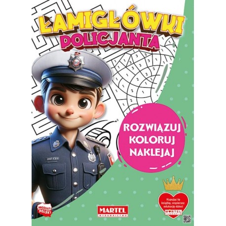900287 ŁAMIGŁÓWKI POLICJANTA Z NAKLEJKAMI MARTEL