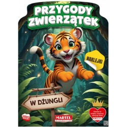 900485 KOLOROWANKA Z NAKLEJKAMI PRZYGODY ZWIERZĄTEK W DŻUNGLI MARTEL