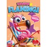 900546 KOLOROWANKA Z NAKLEJKAMI ZABAWNE FLAMINGI MARTEL