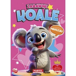 900553 KOLOROWANKA Z NAKLEJKAMI ZABAWNE KOALE MARTEL
