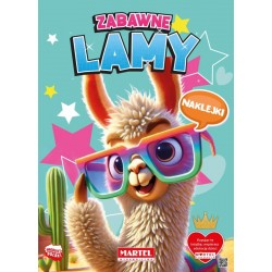 900522 KOLOROWANKA Z NAKLEJKAMI ZABAWNE LAMY MARTEL