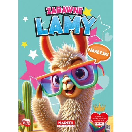 900522 KOLOROWANKA Z NAKLEJKAMI ZABAWNE LAMY MARTEL