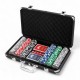 000924 POKER SET 300 ŻETONÓW KARTY DARK CARTAMUNDI