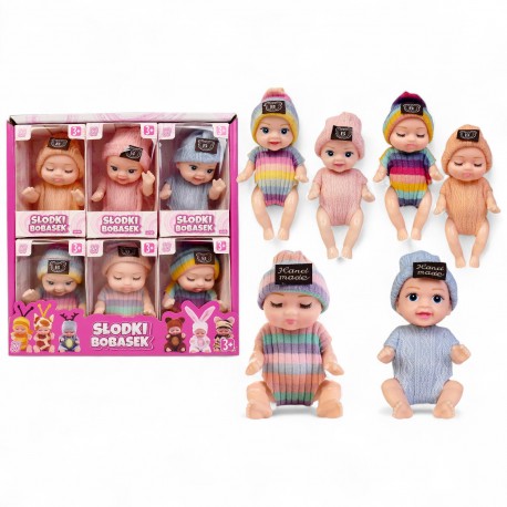 165719 LALKA NATALIA MINI BOBAS 13CM 6 WZORÓW ARTYK