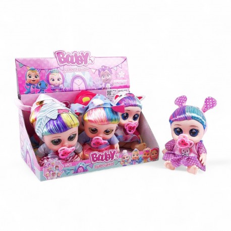 465268 LALKA BOBAS PŁACZĄCA 22 cm. 6 wz. BIGTOYS