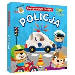 812641 MOJE PIERWSZE DŹWIĘKI POLICJA KSIĄŻKA DŹWIĘKOWA MOREX