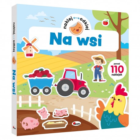 815291 NAKLEJ ODKLEJ NA WSI KSIĄŻKA Z NAKLEJKAMI WIELOKROTNEGO UŻYTKU MOREX