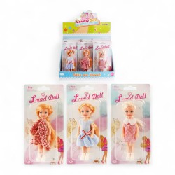685737 LALKA DZIEWCZYNKA 14 cm. 3 wz. TRIFOX