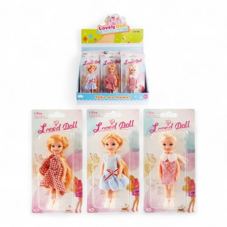 685737 LALKA DZIEWCZYNKA 14 cm. 3 wz. TRIFOX