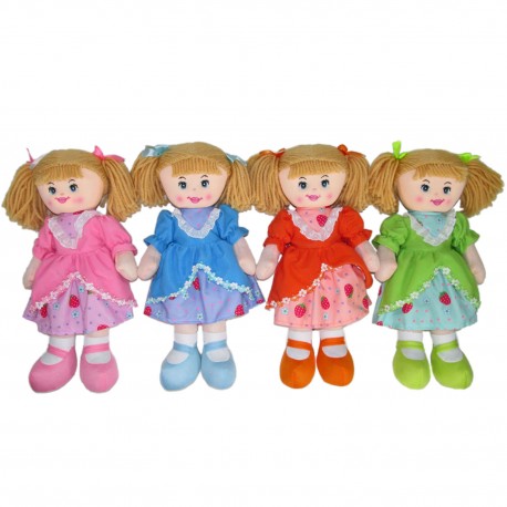 165657 SUN-DAY LALKA SZMACIANKA 40 CM Z GŁOSEM 4 KOLORY