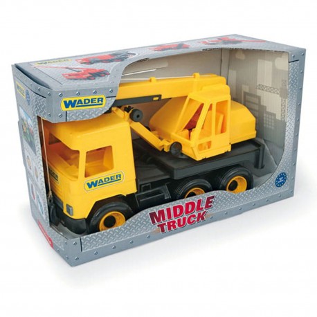 36309 WADER MIDDLE TRUCK DŹWIG ŻÓŁTY W KARTONIE