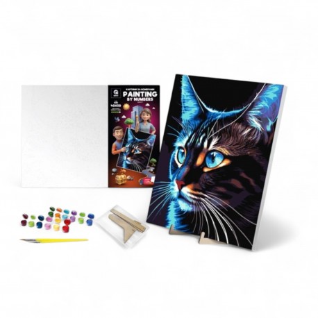 362586 MALOWANIE PO NUMERACH KOSMO-KOT 40X50 QBEE MAKSIK