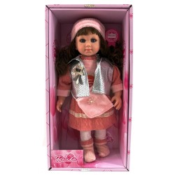 486215 LALKA PAULA Z DŹWIĘKIEM MÓWI i ŚPIEWA J.POLSKI 50CM GAZELO