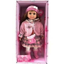 486222 LALKA PAULA Z DŹWIĘKIEM MÓWI i ŚPIEWA J.POLSKI 50CM GAZELO