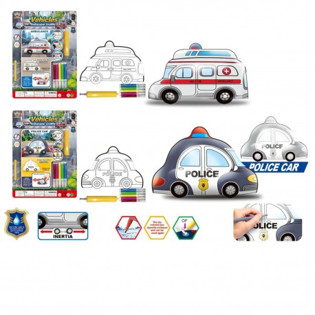 488264 ZESTAW DO MALOWANIA POJAZDY INTERWENCYJNE 2 WZORY GAZELO