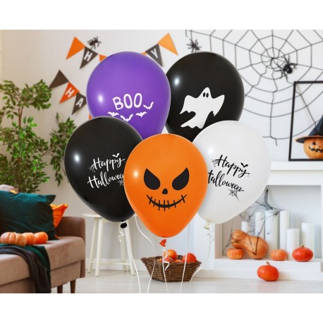 191424 BALONY HAPPY HALLOWEEN 30 CM 5 SZT. GODAN