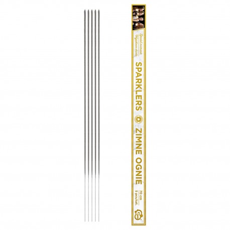 150803 ZIMNE OGNIE SZTUCZNE FAJERWERKI 40 cm 5sztuk GODAN