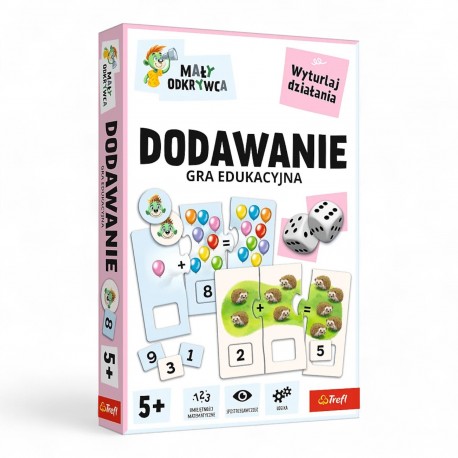 02805 TREFL GRA DLA DZIECI DODAWANIE, MAŁY ODKRYWCA