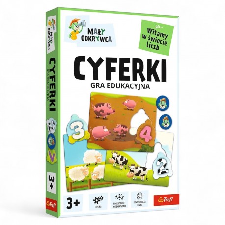 02810 TREFL GRA DLA DZIECI CYFERKI, MAŁY ODKRYWCA