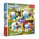 34664 TREFL PUZZLE 4w1 SMERFY, ŻYCIE W WIOSCE SMERFÓW