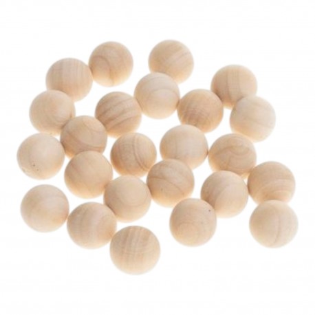 707197 KULKI DREWNIANE 14 mm 25 szt. BREWIS