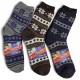 510031 SKARPETKI GRUBE SKARPETY ZIMOWE ŚWIĄTECZNE WZORY ABS MIX
