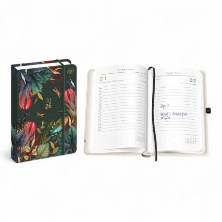 382139 KALENDARZ KSIĄŻKOWY MET. SAVAGE 2026 A5 384 MIX INTERDRUK