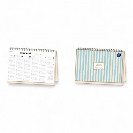 382610 KALENDARZ TYGODNIOWY NA BIURKO 2026 PASKI INTERDRUK