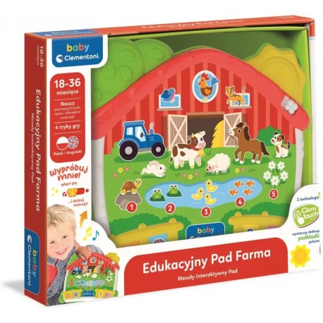 503865 CLEMENTONI BABY INTERAKTYWNY EDUKACYJNY PAD FARMA