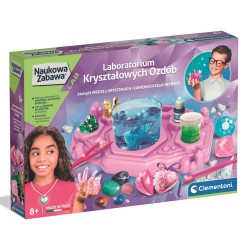 503988 CLEMENTONI NAUKOWA ZABAWA LABORATORIUM KRYSZTAŁOWYCH OZDÓB BIŻUTERIA KAMIENIE SZLACHETNE