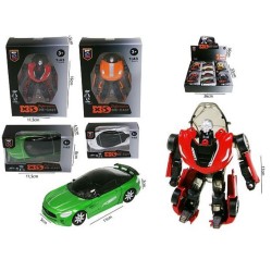 053722 METALOWY SAMOCHÓD ROBOT 2W1 TRANSFORMACJA 11 CM HIPO