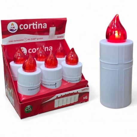0034650 ŚWIECA LED CORTINA ZNICZ ŚWIĘTA ŚWIECZKA 7&7