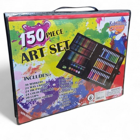 889316 ZESTAW ARTYSTYCZNY PLASTYCZNY WALIZKA 150 ELEMENTÓW 7&7