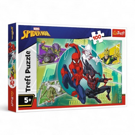 16519 TREFL PUZZLE 100 el SPIDERMAN, PAJĘCZA MASKA