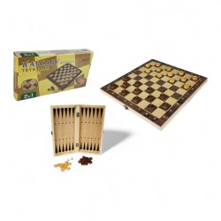 914379 GRA 2w1 WARCABY TRYKTRAK DREWNIANE JYWK-388