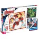 253159 CLEMENTONI PUZZLE 3X48 AVANGERS IRON MAN SUPERCOLOR
