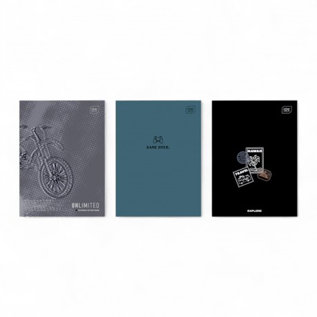 366993 ZESZYT W KRATKĘ A5 60 BOYS MIX INTERDRUK