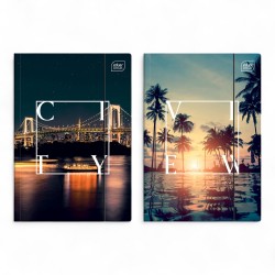 367525 TECZKA Z GUMKĄ A4 VIEW/CITY KOLORÓW INTERDRUK