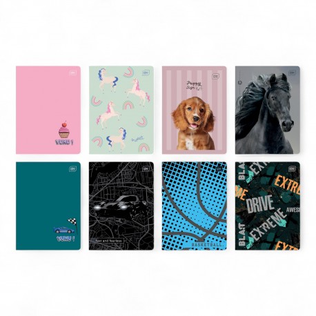 366658 ZESZYT W LINIĘ A5 32 GIRLS MIX INTERDRUK