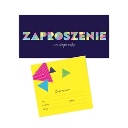 485314 ZAPROSZENIE NAPIS NEON 5 SZT HENRY