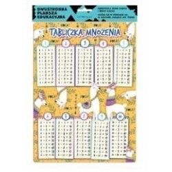 485420 PLANSZA EDUKACYJNA A4 TABLICZKA MNOŻENIA LAMY HENRY