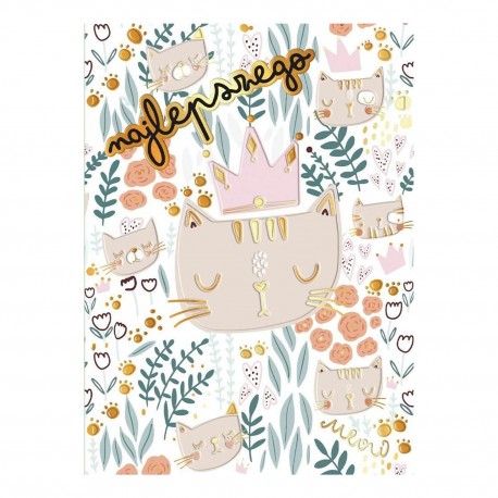 980672 KARNET B6 KOTY PATTERN HENRY