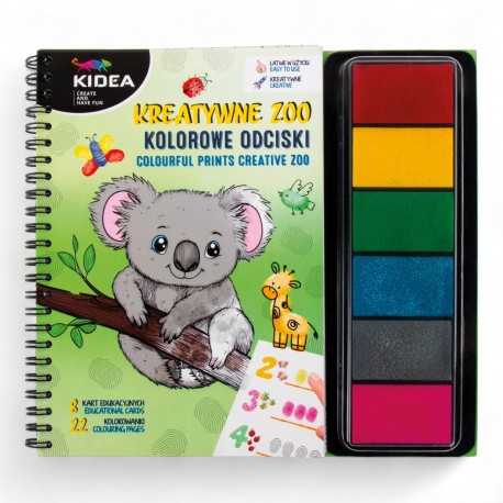 KIDEA 708688 KOLOROWE ODCISKI - KREATYWNE ZOO
