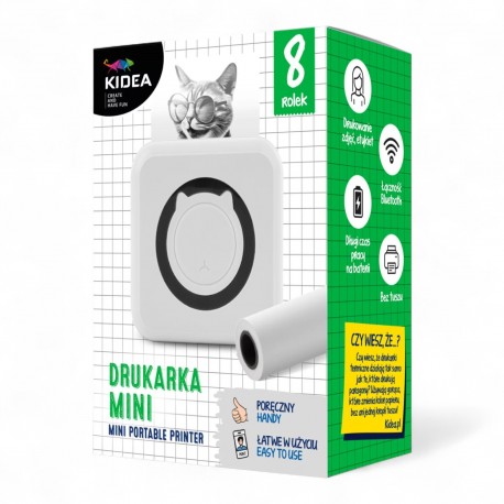KIDEA 708589 MINI DRUKARKA TERMICZNA ZIELONY