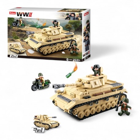 414232 KLOCKI SLUBAN ARMY DUŻY NIEMIECKI CZOŁG 543 EL GAZELO