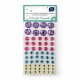 376435 NAKLEJKI DEKORACYJNE KOLOROWE DIAMENTY 62 szt. INTERDRUK