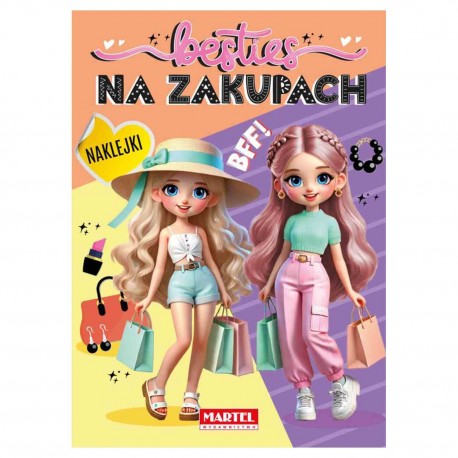 900980 KOLOROWANKA Z NAKLEJKAMI BESTIES. NA ZAKUPACH MARTEL