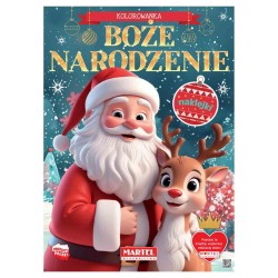 900331 KOLOROWANKA Z NAKLEJKAMI BOŻE NARODZENIE MARTEL